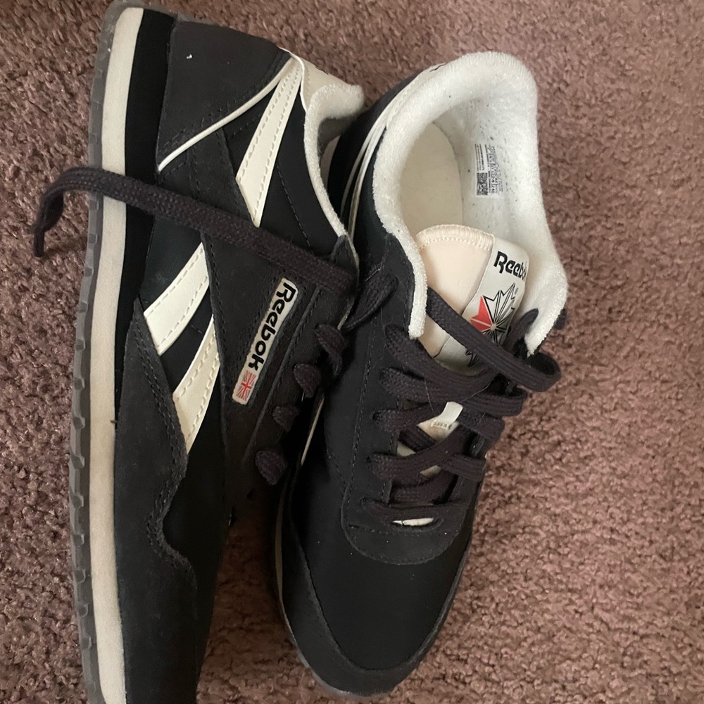 Reebok Women’s Black and White Athletic Sneakers